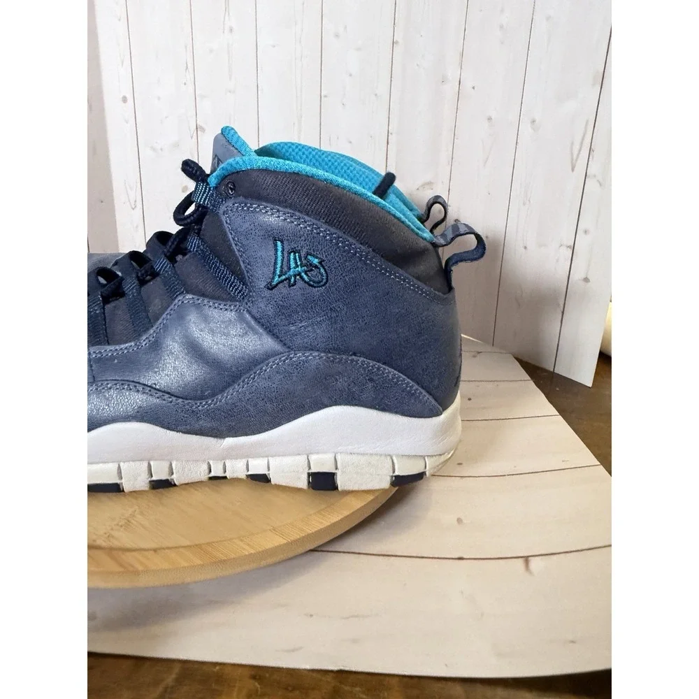 Nike Air Jordan 10 Retro Los Angeles 310805-404 City Pack Ocean Fog Mens 12.5